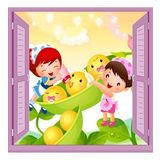 Çocuk Odası Bebek Odası Pencere Poster Duvar Kağıdı Bakıcı