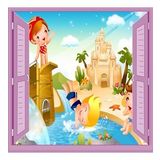 Çocuk Odası Bebek Odası Pencere Poster Duvar Kağıdı Tatil