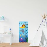 Çocuk Odası Bebek Odası Su Altı Boy Cetveli Boy Ölçer Sticker