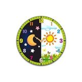 Çocuk Odası Duvar Saati / Gece Gündüz Temalı Duvar Saati / Dijital Duvar Saati / Uv Baskılı / 48 Cm