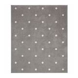 Çocuk Odası Halısı 133x160 cm Gri-Noktalı Alan: 2.13 M² Puantiyeli Halı Gri