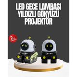 Çocuk Odası Için Müzikli ve Işıklı Robot Projektör - Çok Renkli
