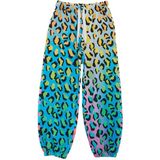 Çocuk Oversize Leopar Desenli Pantolon - Çok Renkli - 9 - 10 Yaş