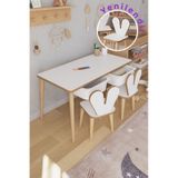 Çocuk Oyun Aktivite Masası 2 Sandalyeli Çekmeceli Çocuk Masası