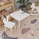 Çocuk Oyun Aktivite Masası 45x45 Cm Çocuk Çalışma Masası Masa Sandalye Seti