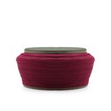 Çocuk - Sarıkhane Fileli Sarık - Bordo Kumaş - Yeşil Takke - Düz Sarım - Fileli - 6 Metre Başınızda düzen, gönlünüzde huzur. (52 Cm)