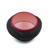 Çocuk - Sarıkhane Fileli Sarık - Siyah Kumaş - Bordo Takke - Çapraz Sarım - Fileli - 6 Metre Başınızda düzen, gönlünüzde huzur., 49 Cm