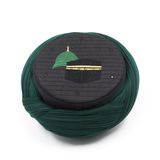 Çocuk - Sarıkhane Yeşil Kumaş Yeşil Takke Düz Sarım Mekke-Medine Nakış 6 Metre Başınızda düzen, gönlünüzde huzur., 50 Cm