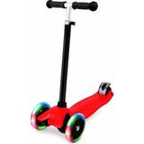 Çocuk Scooter, 3 Tekerlekli, LED Işıklı, Ayarlanabilir Yükseklik (76-85 Cm), 80 kg Kapasite, 3+ - Çok Renkli