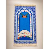 Çocuk Seccadesi 97x45 cm – Arapça Alfabeli Püsküllü Namaz Seccadesi
