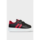 Çocuk Sneaker Spor Ayakkabı Siyah - Kırmızı