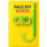 Çocuk Şnorkel Maske Seti 3–6 Yaş – Kulak Tıkaçlı Kutulu – Dalış Gözlüğü – Havuz & Deniz
