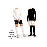 Çocuk Spor İçlik Body-Çocuk Termal İçlik Body-Çocuk Futbol İçliği-Çocuk Koşu İçliği-Body 2'Lİ SET ÇOCUKUZUNKOL2Lİ