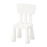 Çocuk Tabure-Sandalyesi Beyaz Renk IKEA Çocuk Sandalye-Oturak Masa Oyun Meridyendukkan Sandalyesi Polipropilen Plastik