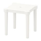 Çocuk Taburesi, Beyaz Renk MeridyenDukkan 28x27 cm Polipropilen Plastik Kare Tabure