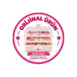 Çocuk Takı Ve Toka Organizeri Otomatik Açılır Katlı Düzenleyici Kutu 27X15x15 Cm Pembe Taşınabilir Çok Bölmeli Saklama Çantası-Ördek Mod