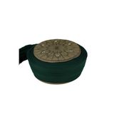 Çocuk - Talebe Sarığı - Siyah Kumaş - Yeşil Takke - Yuvarlak Sarım - Kuş Gözü -6 Metre(Züabeli), 52 Cm