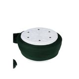 Çocuk - Talebe Sarığı - Yeşil Kumaş - Beyaz Takke - Düz Sarım - Kuş Gözü - 6 metre (Züabeli), 53 Cm