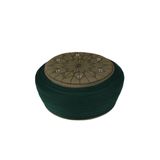 Çocuk - Talebe Sarığı - Yeşil Kumaş - Yeşil Takke - Düz Sarım - Kuş Gözlü - 4 metre