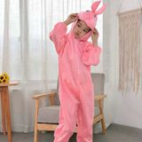 Çocuk Tavşan Kostümü Pembe Renk 6-7 Yaş 120 Cm (5224)