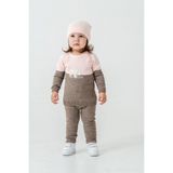Çocuk Teddy Bear Detay Kazak Pantolon Bere Triko Kışlık Takım 22113 - 18 - 24 Ay - Kahverengi