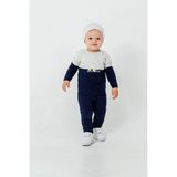 Çocuk Teddy Bear Detay Kazak Pantolon Bere Triko Kışlık Takım 22113 - 6 - 12 Ay - Lacivert