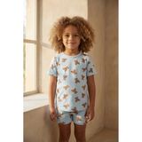 Çocuk Teddy Desenli Paketli Şortlu Pijama Takımı