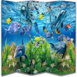 Çocuk Temalı Özel Tasarım Paravan Room Divider 180 x 200 cm - 222 x 200 - Renkli