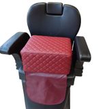 Çocuk Tıraş Koltuğu Yükseltici Minder Pufu (Bordo)