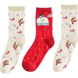 Çocuk Unisex (23-26)Yılbaşı Çorabı 3'lü Set 20254