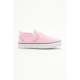 Çocuk Unisex Kauçuk Taban Keten Lastikli Spor Ayakkabı Pembe