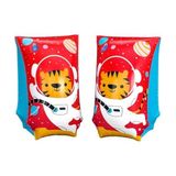 Çocuk Yüzme Kolluğu 5-12 Yaş, Astro Tiger Sevimli Hayvan Figürlü Havuz Deniz Simidi 30X15 cm - Standart