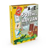 Çocuk Zeka Kartları Hayvan Kartları Eğitici Montessori Flash Kart Seti 18 Ay 25 Kart