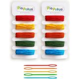 Çocuklar Için 5 Adet 5 Renk Plastik Iğne ve 2 Set 5 Renk Ipleri | Parmak Gelişimi | Etkinlik