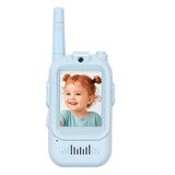 Çocuklar İçin Akıllı Kameralı Telsiz | Kablosuz Walkie Talkie | Görüntülü & Eğitici Oyuncak (mavi)