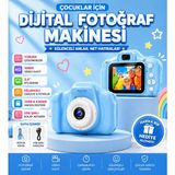 Çocuklar Için Dijital Fotoğraf Makinesi – 1080P Hd Video, 2.0” Ekran, Eğlenceli Filtreler & Oyunlu Kamera - Mavi