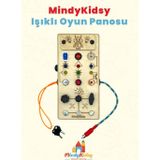 Çocuklar Için Eğitici Ahşap Montessori Işıklı Civatalı Vidalı Oyun Panosu - Zeka Geliştirici Oyuncak