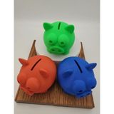 Çocuklar İçin Eğlenceli Kumbara – Para Biriktirme ve Tasarruf Alışkanlığı - Piggy bank (mavi)