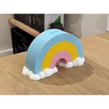 Çocuklar İçin Eğlenceli Kumbara – Para Biriktirme ve Tasarruf Alışkanlığı - Rainbow Cloud Money Box (Cash Box Piggy Bank)