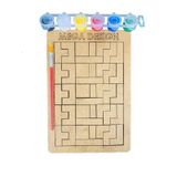 Çocuklar Için El Becerisi ve Problem Çözme Becerilerini Geliştirici Boyamalı Yapboz (Puzzle) Seti