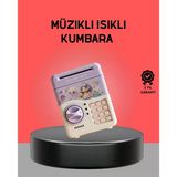Çocuklar İçin Elektronik Şifreli Biriktirme Kumbarası Mor
