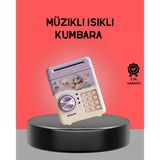Çocuklar İçin Elektronik Şifreli Para Biriktirme Kumbarası Mor