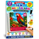 Çocuklar İçin İlk Hayvanlarım Kartlar Kitabı
