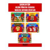Çocuklar Için Ingilizce Eğitim Seti - Eğlenerek Ingilizce Öğreniyorum (Boyama&Çıkartma&Alıştırma)