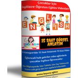 Çocuklar İçin İngilizce Öğreten Eğitim Video Seti Enine Boyuna Eğitim