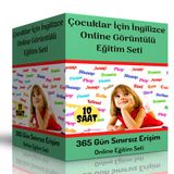 Çocuklar İçin İngilizce Online Görüntülü Eğitim Seti Enine Boyuna Eğitim