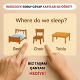 Çocuklar Için Ingilizce Soru-Cevap Kartları – 28 Kart, 56 Farklı Soru – Kelime Dağarcığı Geliştirme