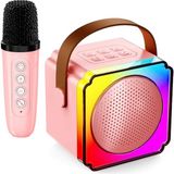 Çocuklar Için Karaoke Makinesi, Kablosuz Mikrofonlu Taşınabilir Bluetooth Hoparlör, Doğum Gün - 10 cm
