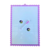 Çocuklar Için Magnetik Çift Taraflı Yazı Tahtası 28X39.5 cm Mor - 1 Adet