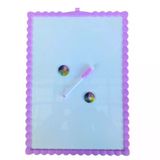 Çocuklar İçin Magnetik Çift Taraflı Yazı Tahtası 28X39.5 Cm Mor